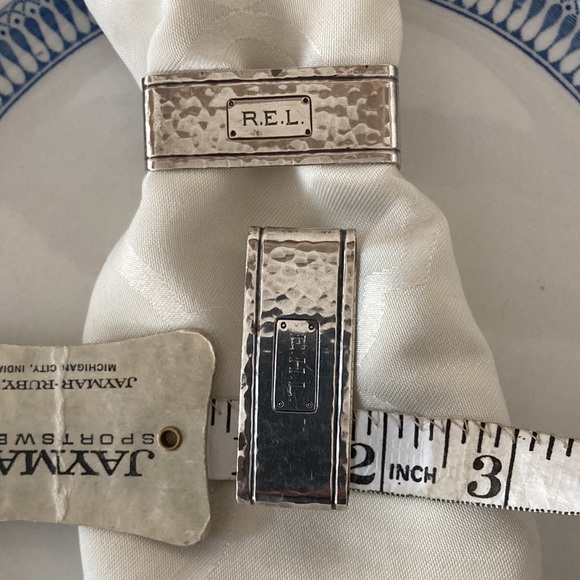 Sterling Arts & Crafts Napkin Rings - Picture 2 of 5